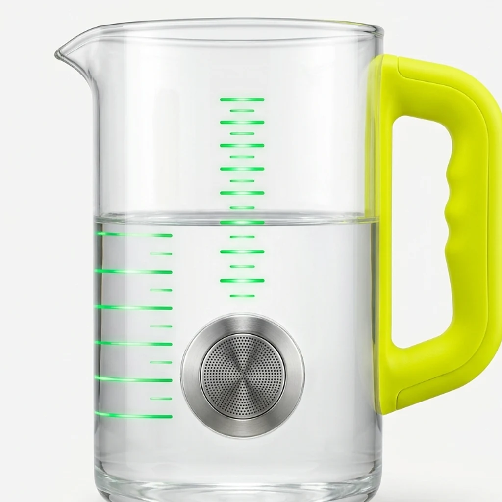 Verre doseur à détection de masse avec ovations vocales