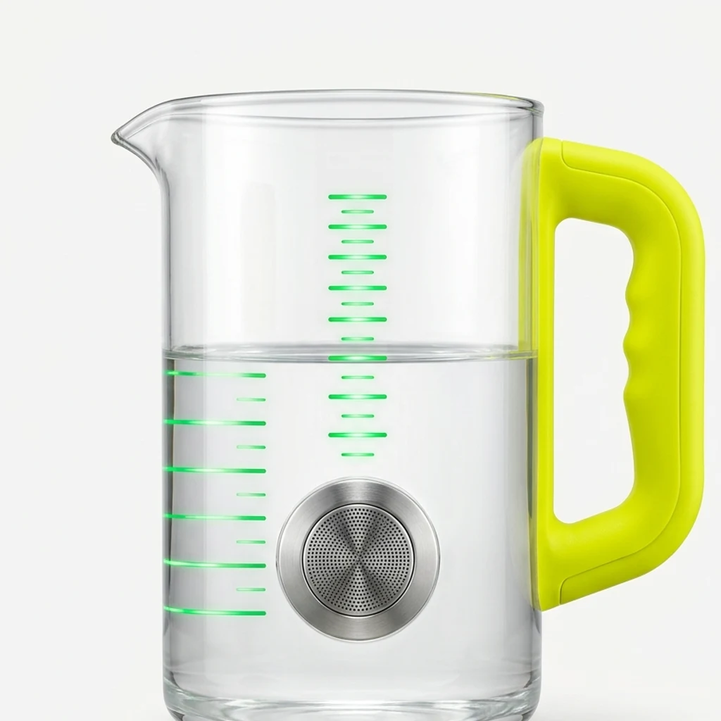 Verre doseur à détection de masse avec ovations vocales