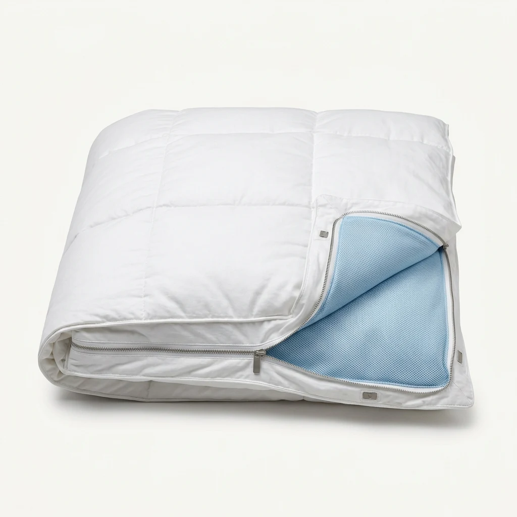 Couette thermo-régulée avec trappe à pieds réfrigérée