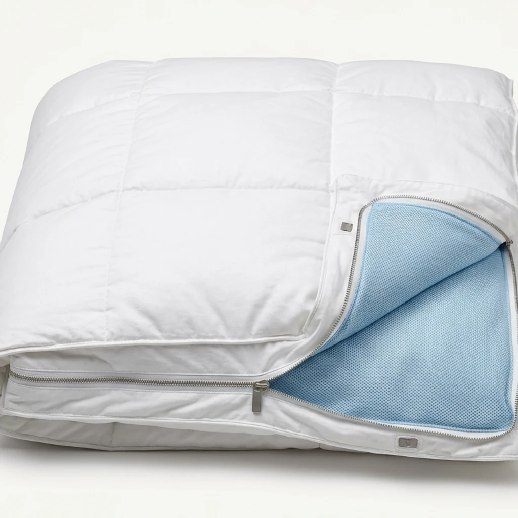 Couette thermo-régulée avec trappe à pieds réfrigérée