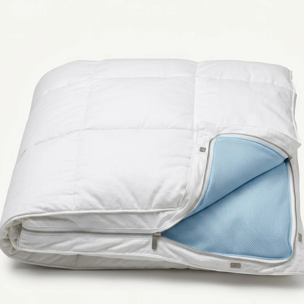 Couette thermo-régulée avec trappe à pieds réfrigérée